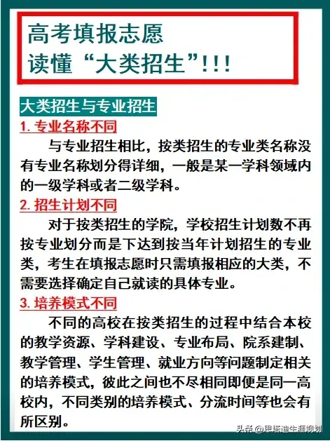 大类招生_招生门类_招生大类是什么意思